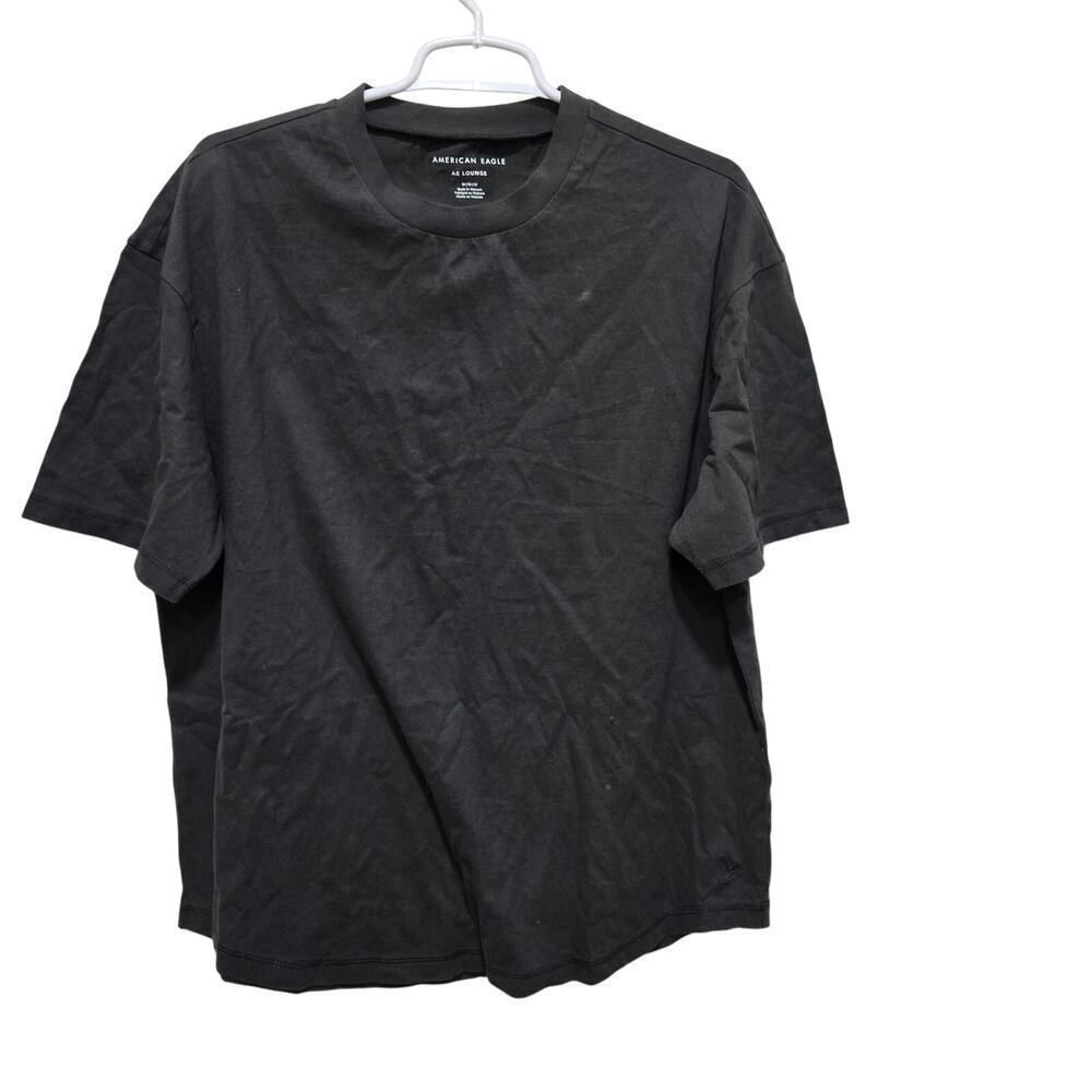 American Eagle AE Lounge Gray Tee Medium Relaxed Fit